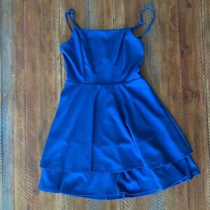 Women’s Altar’d State Dress Lace Back Medium Blue